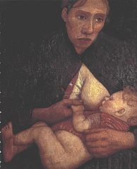 <em>Stillende Mütter</em> by Paula Modersohn-Becker (1876–1907).