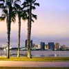 “San Diego palm trees sidewalk piers” by Jon Sullivan